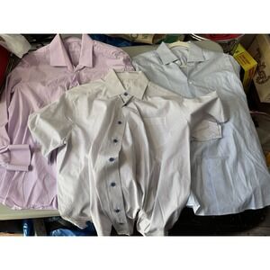 Lot Of 3 Moda Domani Tailored Dress Shirts XL